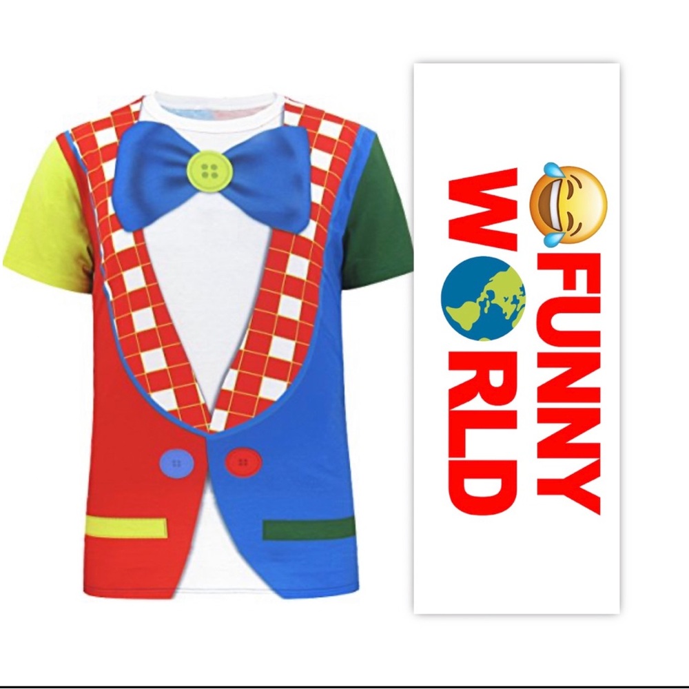 Funny World Clown Costume T-Shirt